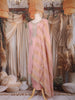 Dusty Pink Zari Embroidered Design Tissue Silk Palazzo Suit