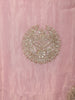 Dusty Pink Zari Embroidered Design Tissue Silk Palazzo Suit