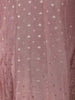 Dusty Rose Pink Dotted Design Silk Salwar Suit - Diadem