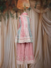 Dusty Rose Pink Embroidered Design Georgette Kids Palazzo Suit