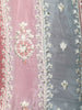 Dusty Rose Pink Embroidered Design Georgette Kids Palazzo Suit