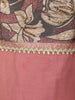 Dusty Rose Pink Floral Embroidered Design Cotton Straight Cut Salwar Suit