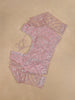 Dusty Rose Pink Heavy Sequin Embroidered Net Saree - Diadem