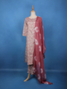 Dusty Rose Paisley Printed Cotton Salwar Suit - Diadem