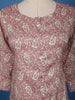 Dusty Rose Paisley Printed Cotton Salwar Suit - Diadem