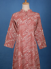 Dusty Rose Pink A-Line Leaf Printed Cotton Kurti - Diadem