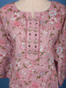 Dusty Rose Pink Floral Printed Cotton Salwar Suit Set - Diadem