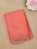 Elegant Peach Coral Solid Design Mysore Silk Saree - Diadem