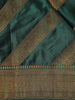 Emerald Green Geometric Woven Design Banarasi Silk Saree
