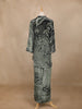 Fern Green Floral Design Printed Cotton Salwar Suit - Diadem