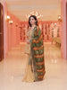 Gold Floral Embroidered Silk Sharara Set - Diadem