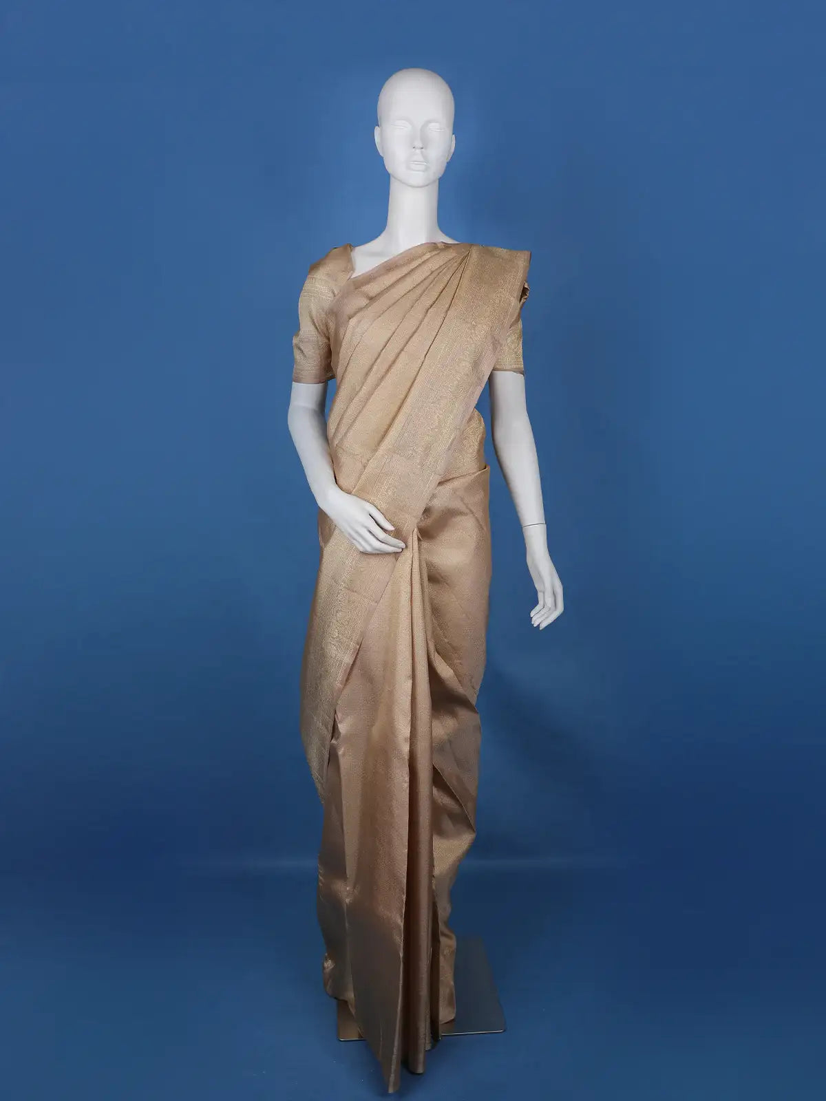 Gold Dot Zari Woven Pure Kanchipuram Silk Saree - Diadem