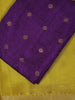 Gold Solid Design Antique Gold Zari Border Mysore Silk Saree - Diadem