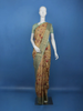 Golden Beige Floral Design Tussar Silk Saree - Diadem
