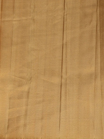 Gold Floral Woven Pure Kanchipuram Silk Saree - Diadem