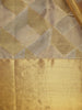 Golden Yellow Geometric Woven Design Pure Kanchipuram Tissue Silk Saree - Diadem