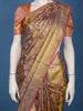 Gold & Maroon Floral Woven Kanchipuram Silk Saree – Bridal & Festive Elegance - Diadem