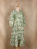 Green Floral Printed Cotton Kurti