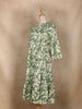 Green Floral Printed Cotton Kurti