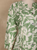 Green Floral Printed Cotton Kurti