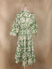 Green Floral Printed Cotton Kurti