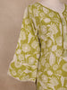 Green Floral Printed Cotton Salwar With Crochet Lace Detailing
