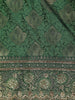 Green Floral Woven Design Banarasi Silk Saree