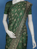 Green Floral Woven Design Banarasi Silk Saree