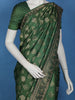 Green Floral Woven Design Banarasi Silk Saree