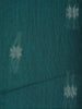 Green Floral Butta Fancy Cotton Saree - Diadem