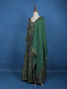 Green Floral Motif Bead Work Cotton Gown - Diadem