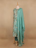 Green Floral Prints Cotton Straight Cut Salwar Suit - Diadem