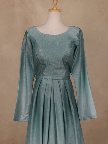 Ombre Effect Shimmer Glitter Party Wear Gown - Diadem