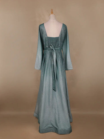 Ombre Effect Shimmer Glitter Party Wear Gown - Diadem