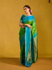Green Paisley Design Pure Kanchipuram Silk Saree - Diadem