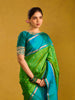 Green Paisley Design Pure Kanchipuram Silk Saree - Diadem