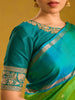 Green Paisley Design Pure Kanchipuram Silk Saree - Diadem