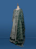 Green Stone And Floral Embroidery Net Bridesmaid Gown - Diadem