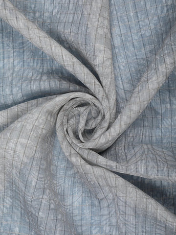 Grey Floral Design Tussar Silk Saree - Diadem