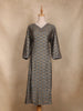 Gray Ikat Design Rayon Kurti