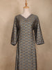 Gray Ikat Design Rayon Kurti