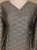 Gray Ikat Design Rayon Kurti