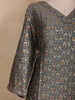 Gray Ikat Design Rayon Kurti