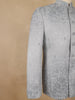 Grey Sequins Embroidered Viscose Men’s Suit - Diadem