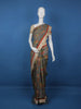 Grey Floral Designed Chanderi Cotton Saree - Diadem