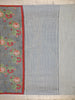 Grey Floral Designed Chanderi Cotton Saree - Diadem