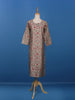 Grey Floral Designed Cotton Kurti - Diadem