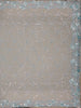 Ice Blue Floral Designed Organza Designer Saree - Diadem