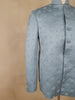 Icy Blue Geometric Design Viscose Men's Suit - Diadem