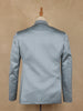 Icy Blue Geometric Design Viscose Men's Suit - Diadem